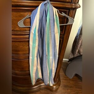 Coach Blue and Green Scarf